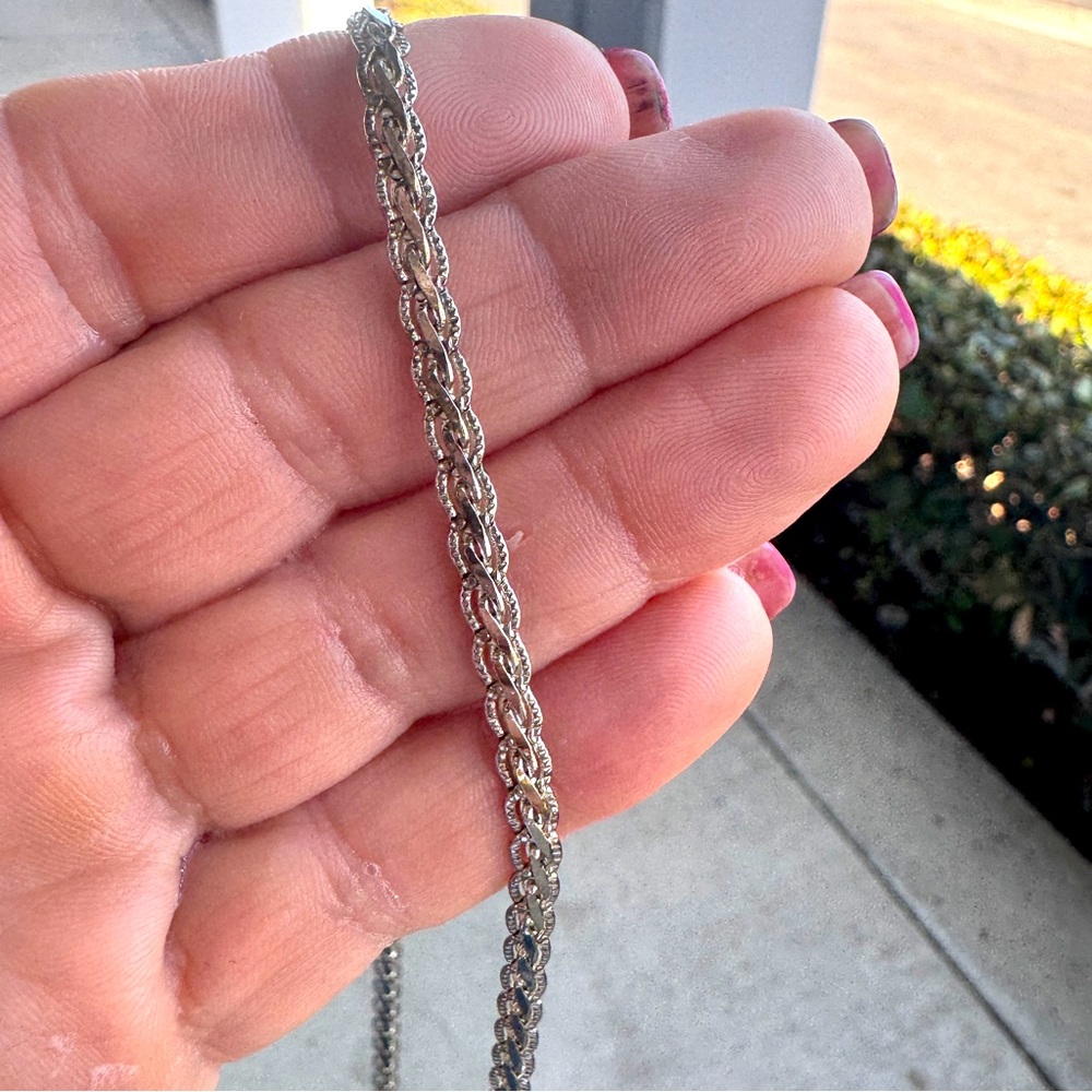 Sterling Silver Braided Chain